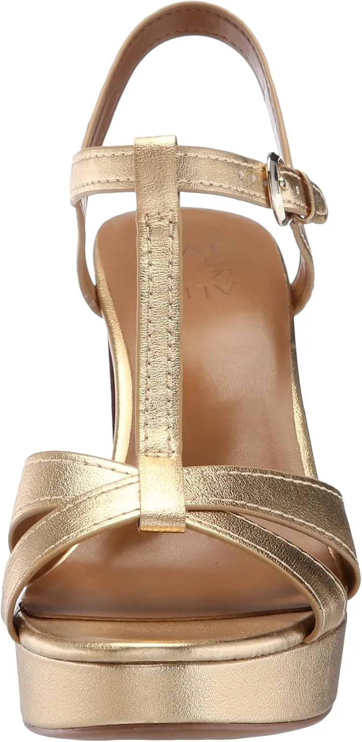 Naturalizer Women's Marnie Platform T-Strap High Heel Sandal Heeled