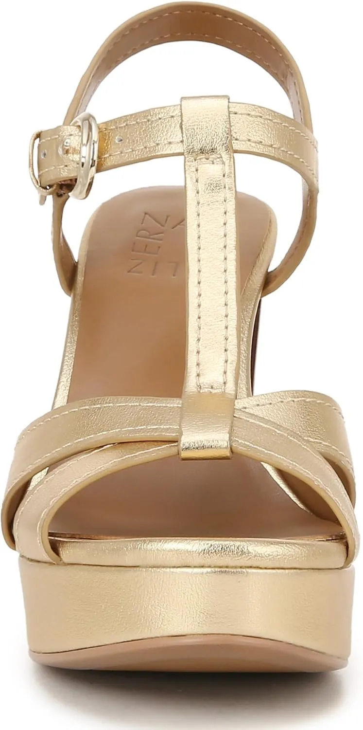 Naturalizer Women's Marnie Platform T-Strap High Heel Sandal Heeled