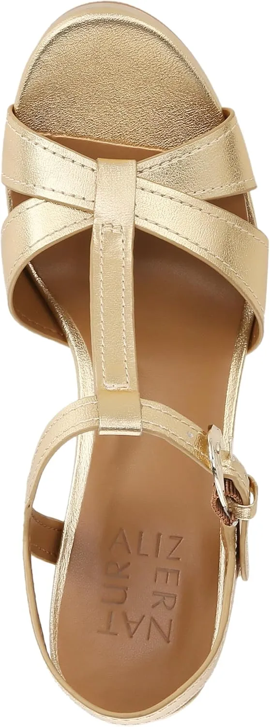 Naturalizer Women's Marnie Platform T-Strap High Heel Sandal Heeled
