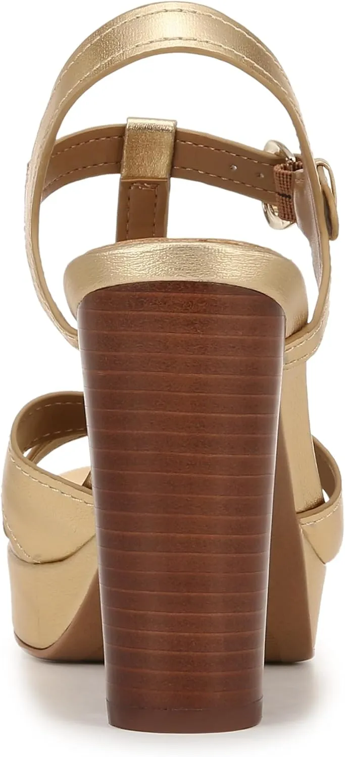 Naturalizer Women's Marnie Platform T-Strap High Heel Sandal Heeled