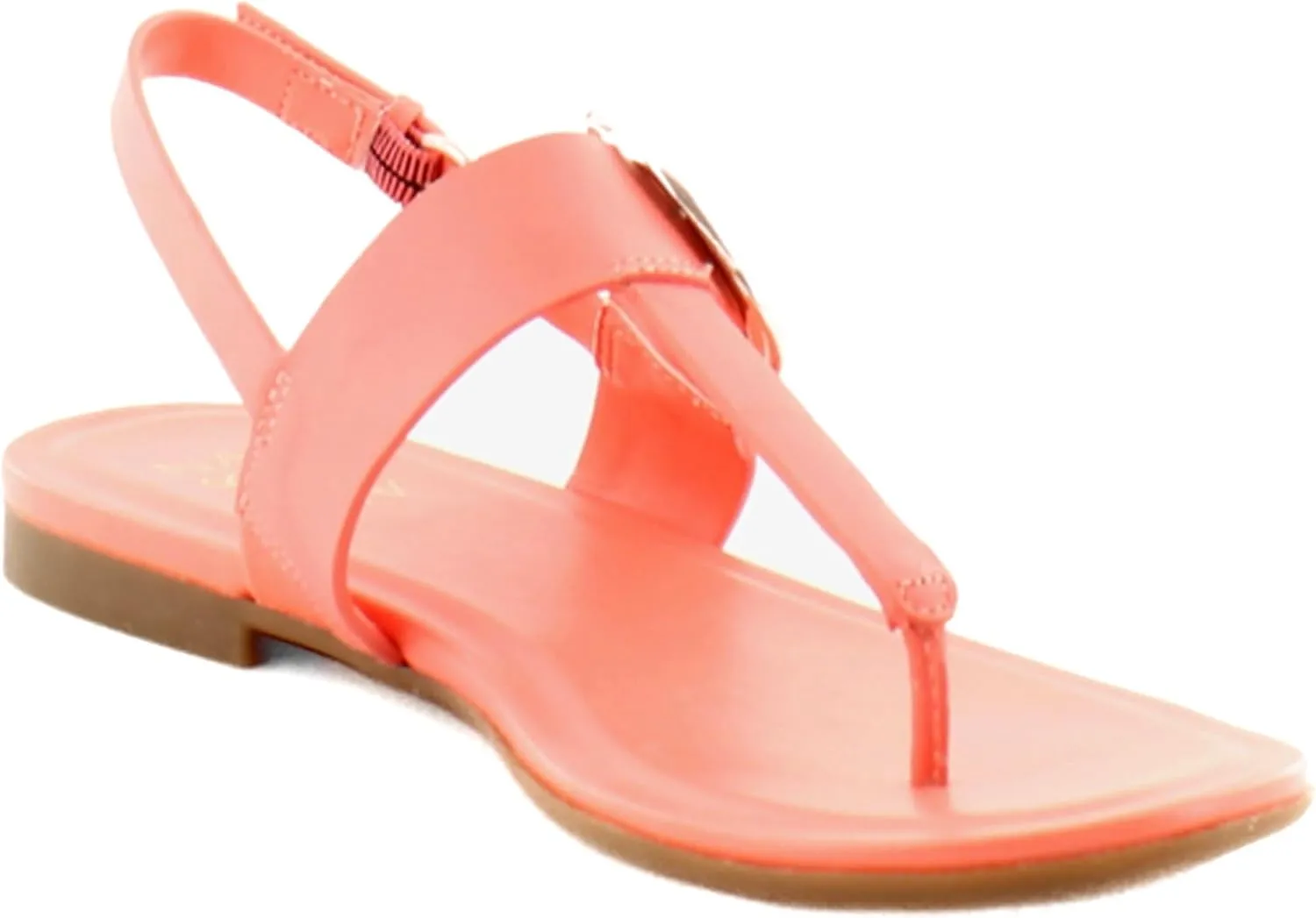 Naturalizer Womens Taylor T-Strap Slingback Flat Sandal