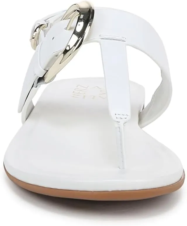 Naturalizer Womens Taylor T-Strap Slingback Flat Sandal