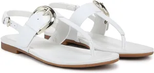 Naturalizer Womens Taylor T-Strap Slingback Flat Sandal