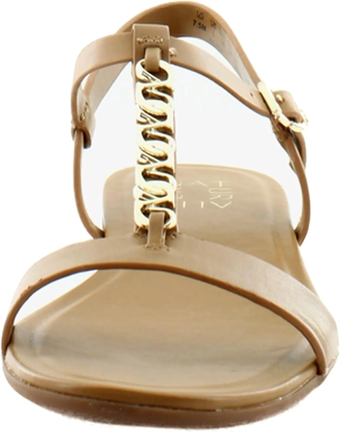 Naturalizer Womens Teach Chain-link Detail Flat Sandal