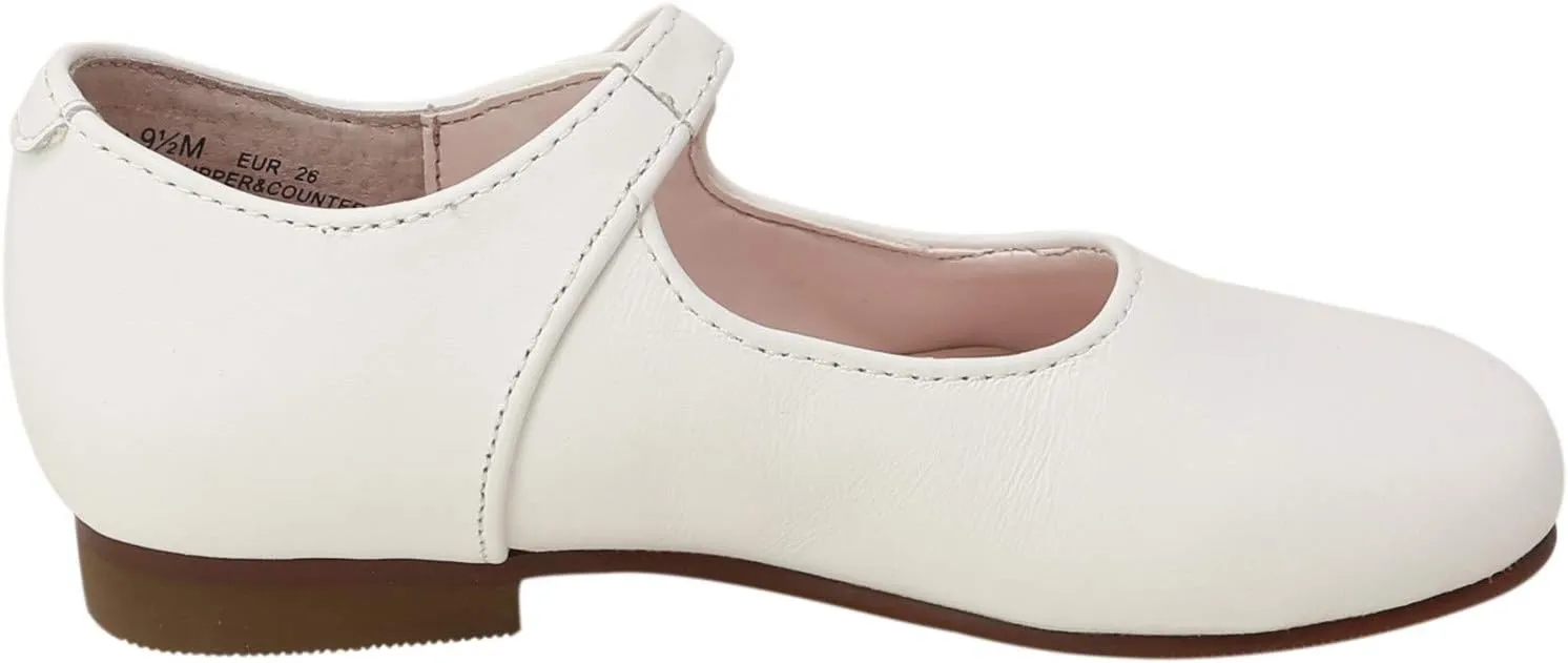 NINA Girls' Bonnett Mary Jane - Elegant Leather Dress Shoes, Comfortable, Stylish, Perfect for Parties & Weddings