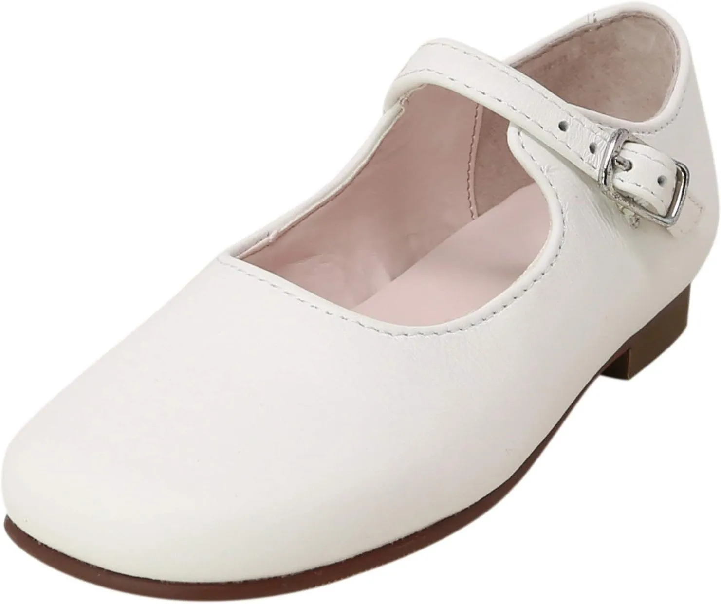 NINA Girls' Bonnett Mary Jane - Elegant Leather Dress Shoes, Comfortable, Stylish, Perfect for Parties & Weddings