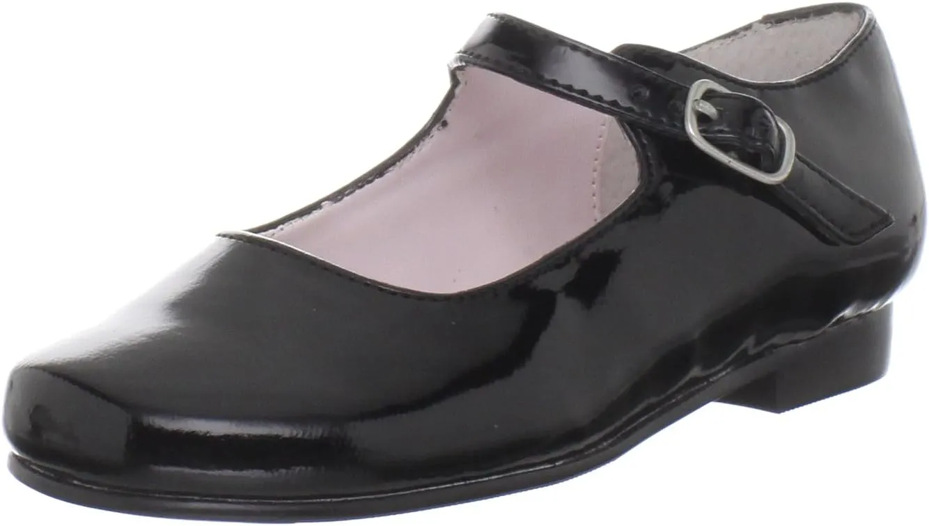 NINA Girls' Bonnett Mary Jane - Elegant Leather Dress Shoes, Comfortable, Stylish, Perfect for Parties & Weddings