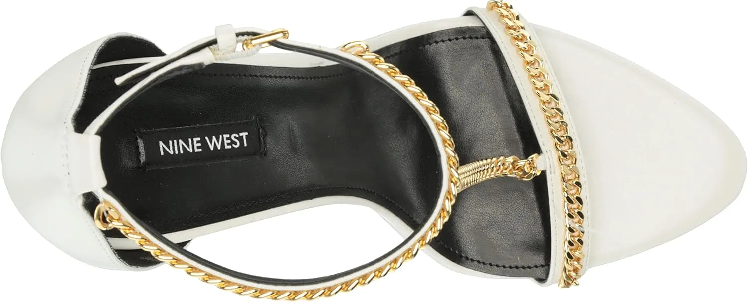 Nine West Women's Ropes T-Strap Heeled Sandal