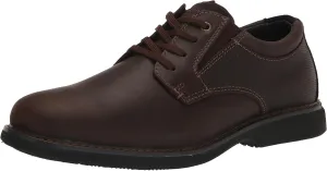 Nunn Bush Men's Otto Plain Toe Oxford Leather Lace Up with Lightweight Sole