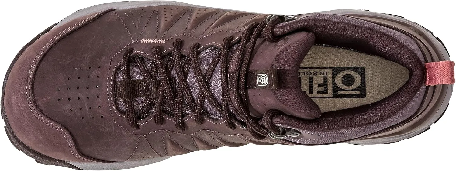 Oboz Women's Sypes Mid Leather B-Dry Waterproof Hiking Shoe
