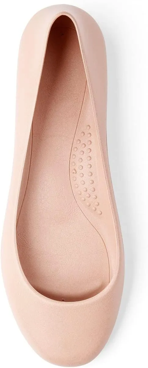 OKABASHI Women's Georgia Soft Jelly Ballet Flats | Daily Slip-On Shoes w/Arch Support | Helps Relieve Foot Soreness & Pain