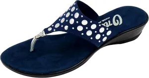 ONEX Womens, Mermaid Wedge Sandals Navy 9 M