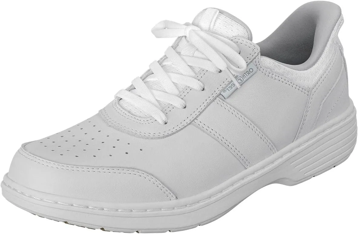 Orthofeet Men's Orthopedic Black Leather Pierre Hands-Free Casual Shoe
