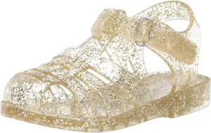 OshKosh B'Gosh Girl's Marie Jelly Sandal, Gold, 7 M US Toddler