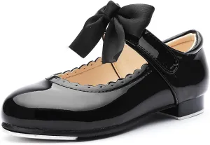 Patent Leather Tap Shoes Dance for Girls