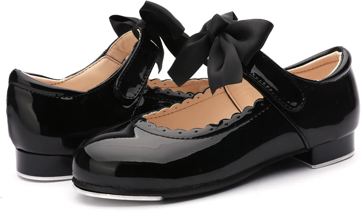 Patent Leather Tap Shoes Dance for Girls