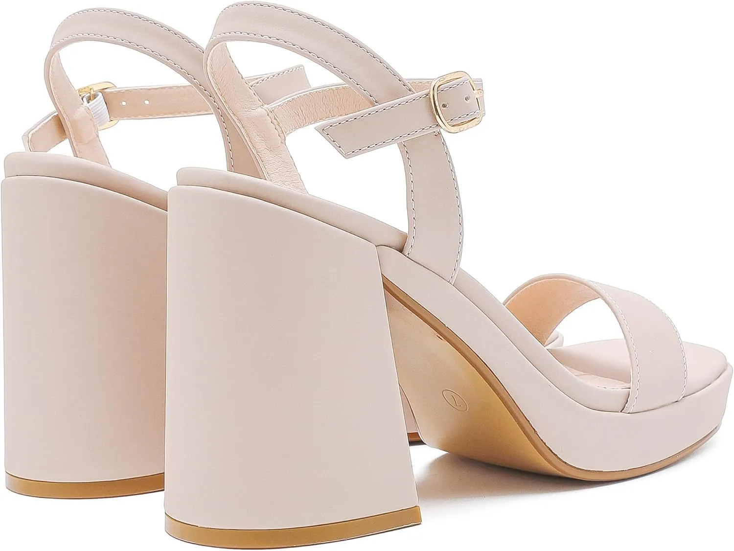 Platform Sandals Women Fashion Block Chunky Heeled Sandals Open Toe High Heels Evening Wedding Party Prom Dance Summer Ankle Strap Dress Shoes