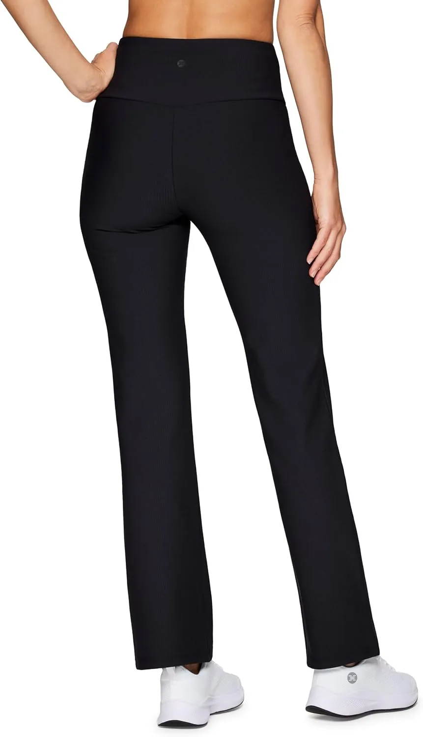RBX Boot Cut Yoga Pant for Women, Full Length High Waisted Tummy Control Soft Ribbed Bootcut Lounge Pant
