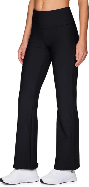 RBX Boot Cut Yoga Pant for Women, Full Length High Waisted Tummy Control Soft Ribbed Bootcut Lounge Pant