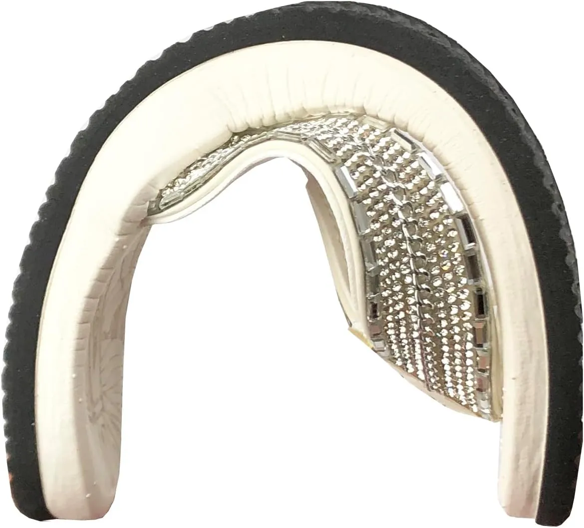 REDVOLUTION New Women's Rhinestone Sandals High | Low Platform T-Strap Jewel Sandals High Wedge Flip Flops
