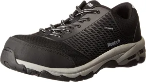 Reebok Work Men's RB4625 Heckler Seamless Athletic Oxford Composite Toe Shoe Black Work & Safety