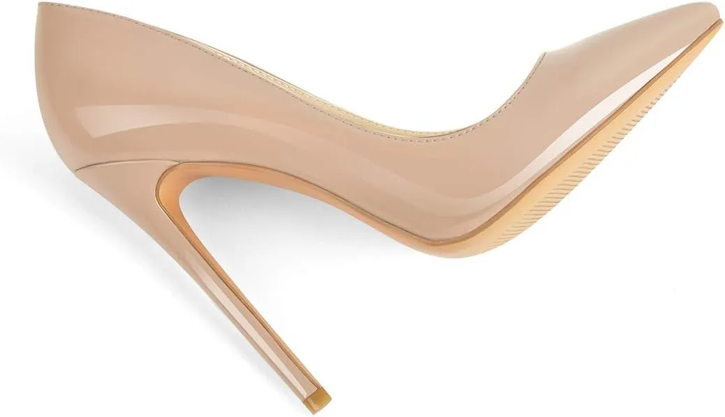 richealnini Womens Pointed Toe Stiletto High Heel Pumps