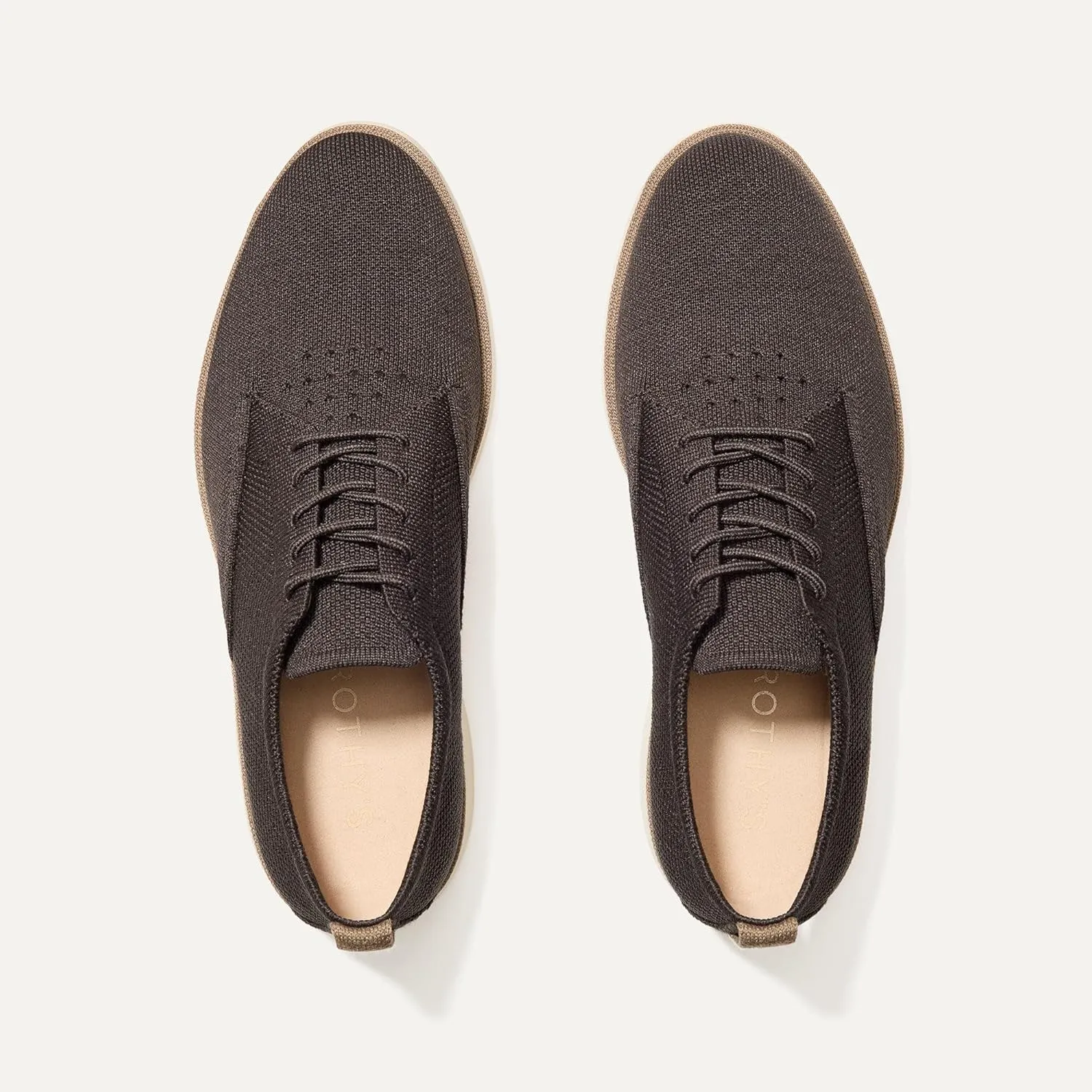Rothy's Mens The Oxford Casual Dress Sneakers, Oxford Shoes, Made from Recycled Plastic Bottles & Machine Washable