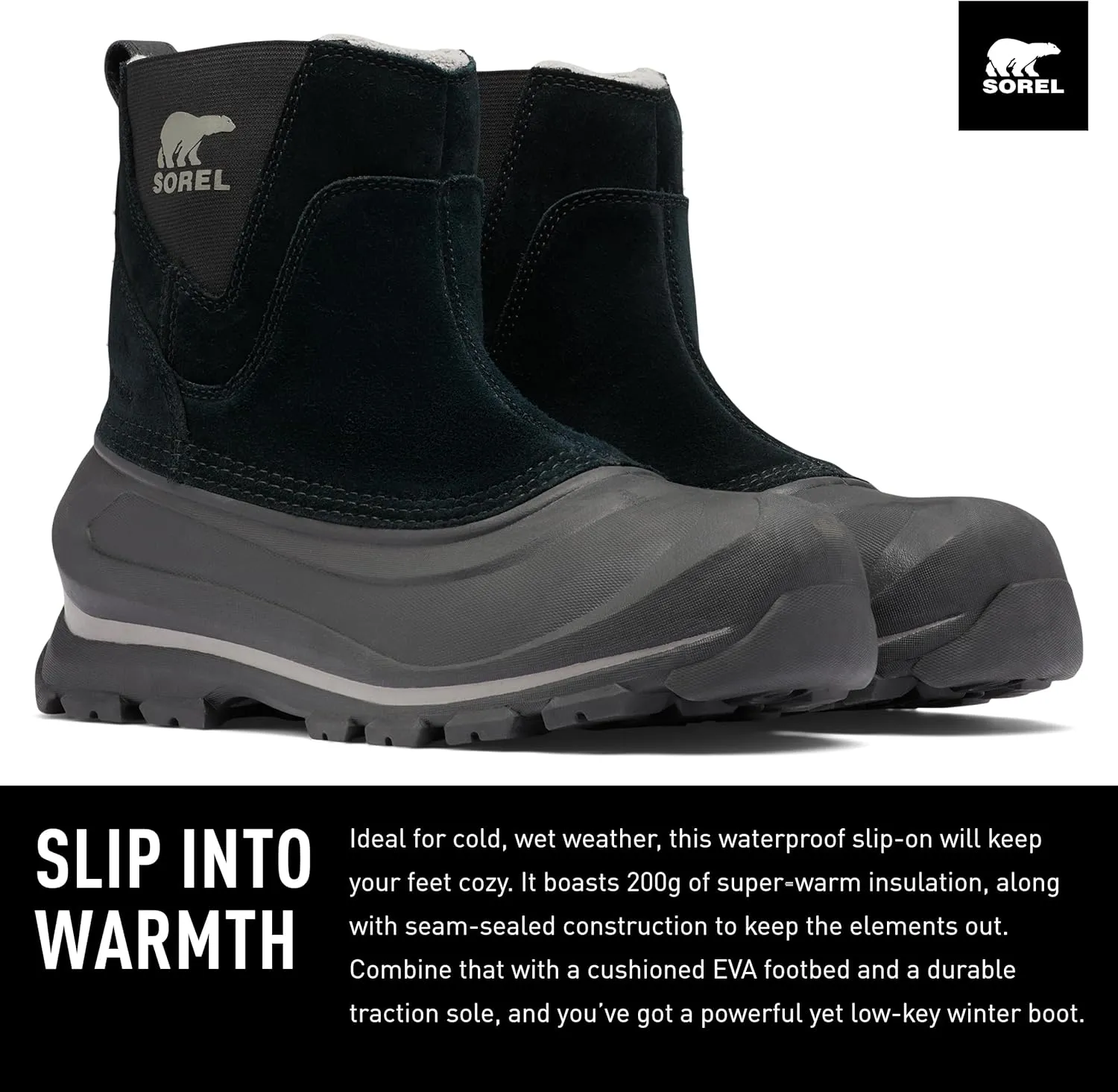 SOREL Men's Buxton Pull On Waterproof Boot