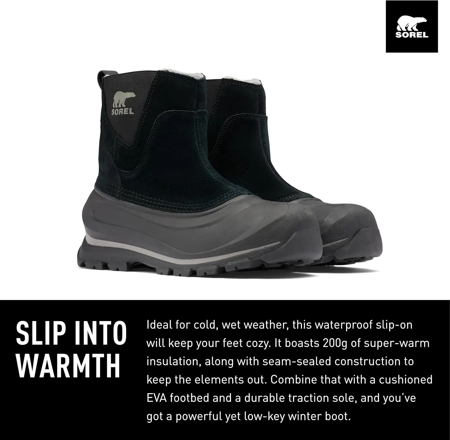 SOREL Men's Buxton Pull On Waterproof Boot