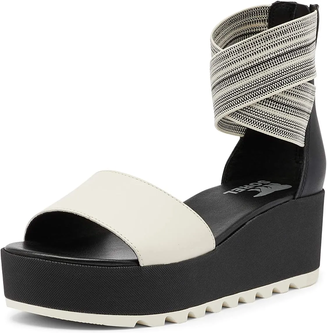 Sorel Women's Cameron Flatform Ankle Strap Sandal - Black