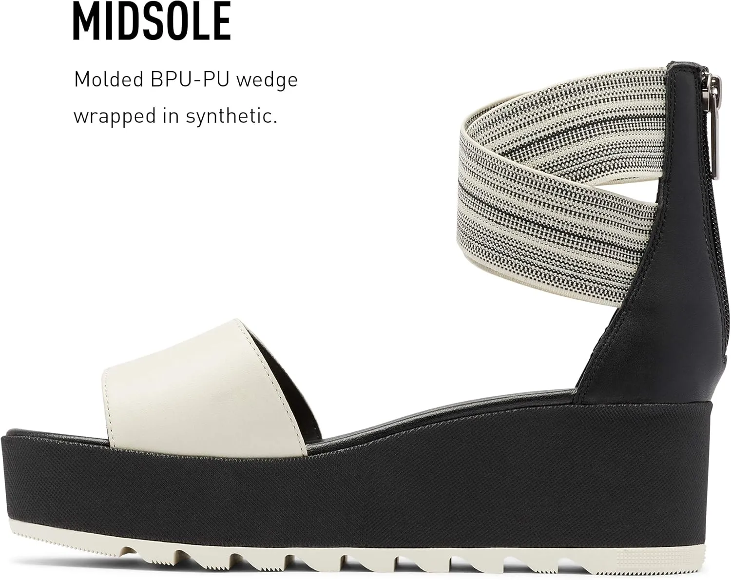 Sorel Women's Cameron Flatform Ankle Strap Sandal - Black