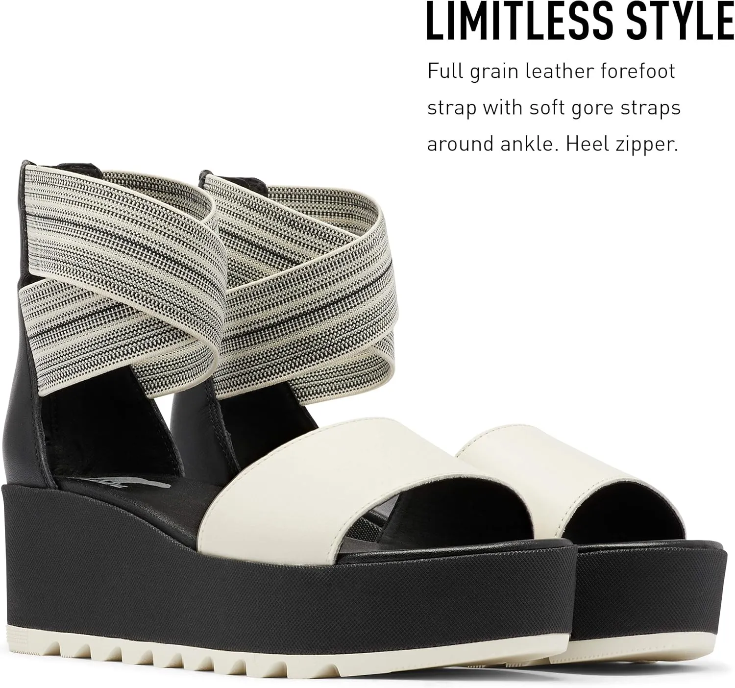 Sorel Women's Cameron Flatform Ankle Strap Sandal - Black