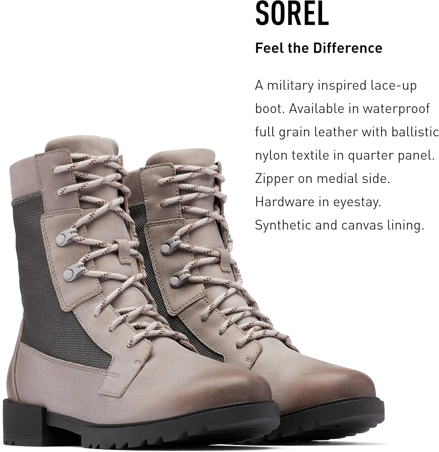 Sorel Women's Emelie Lace Boot — Waterproof Leather Winter Boot