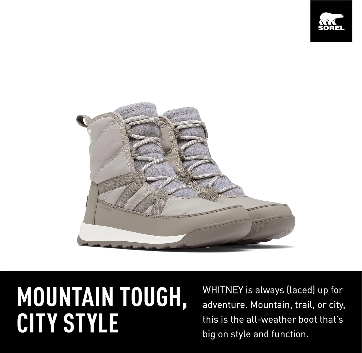 SOREL Women's Whitney ll Plus Lace Waterproof Boot