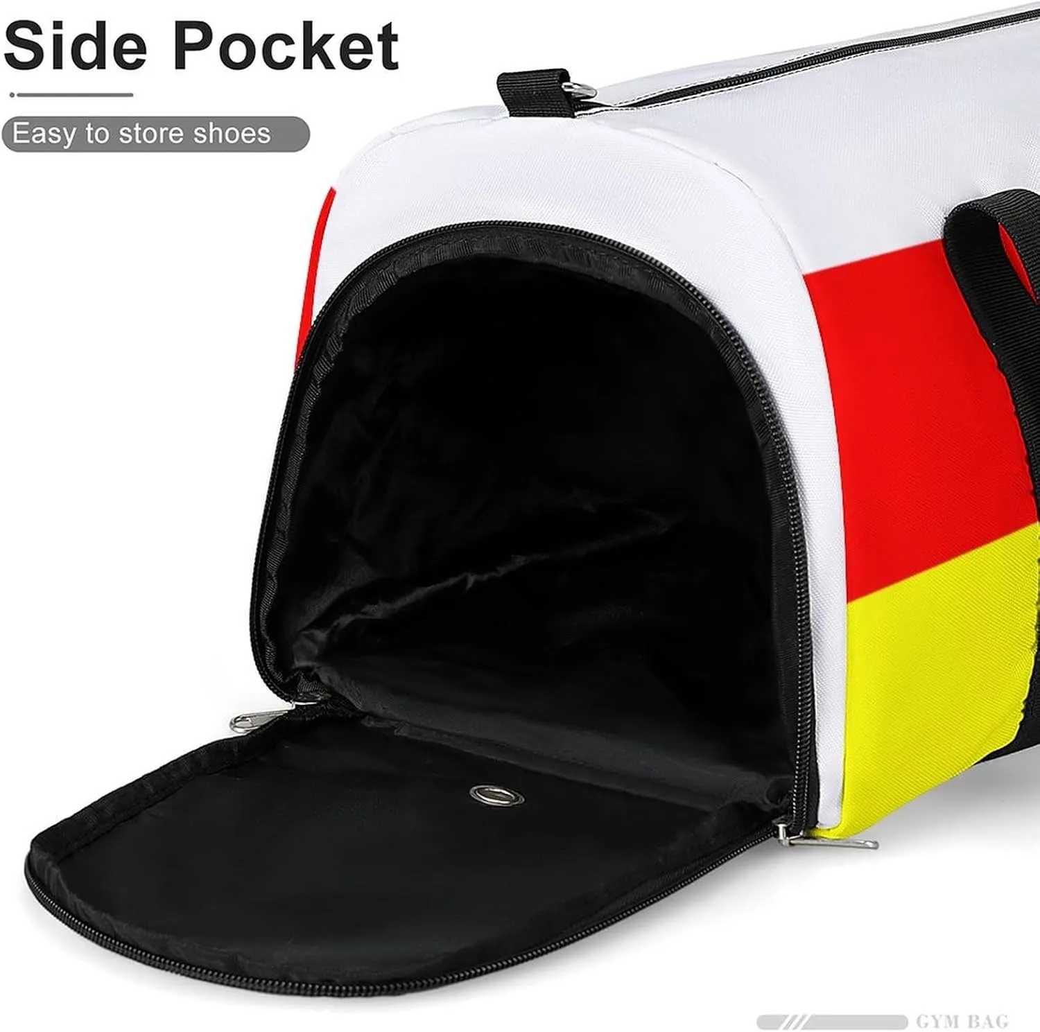 South Ossetia Flag Sports Gym Bag for Men Women with Shoe Compartment Carry On