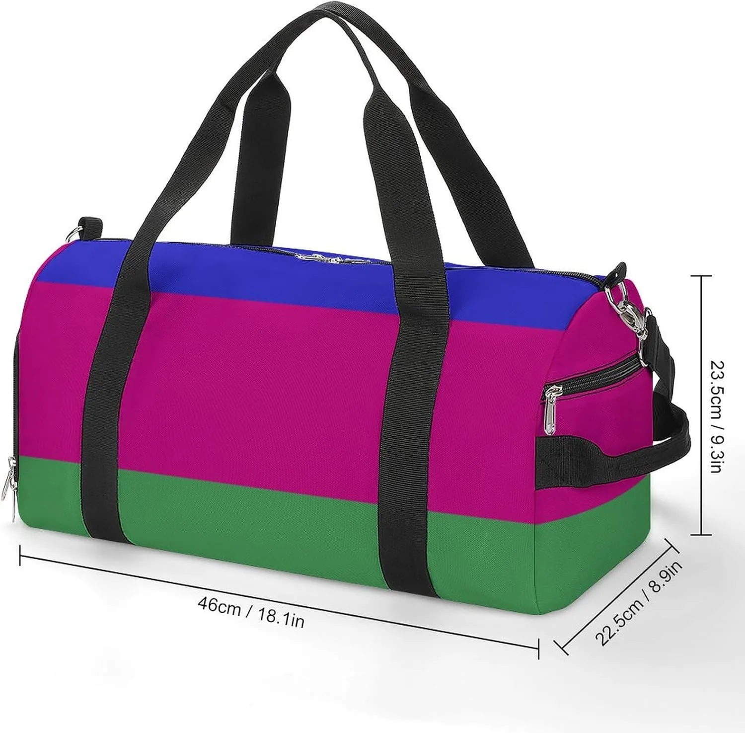 Sports Duffel Bag with Kuban Republic Flag for Men Women Shoe Compartment Weekender