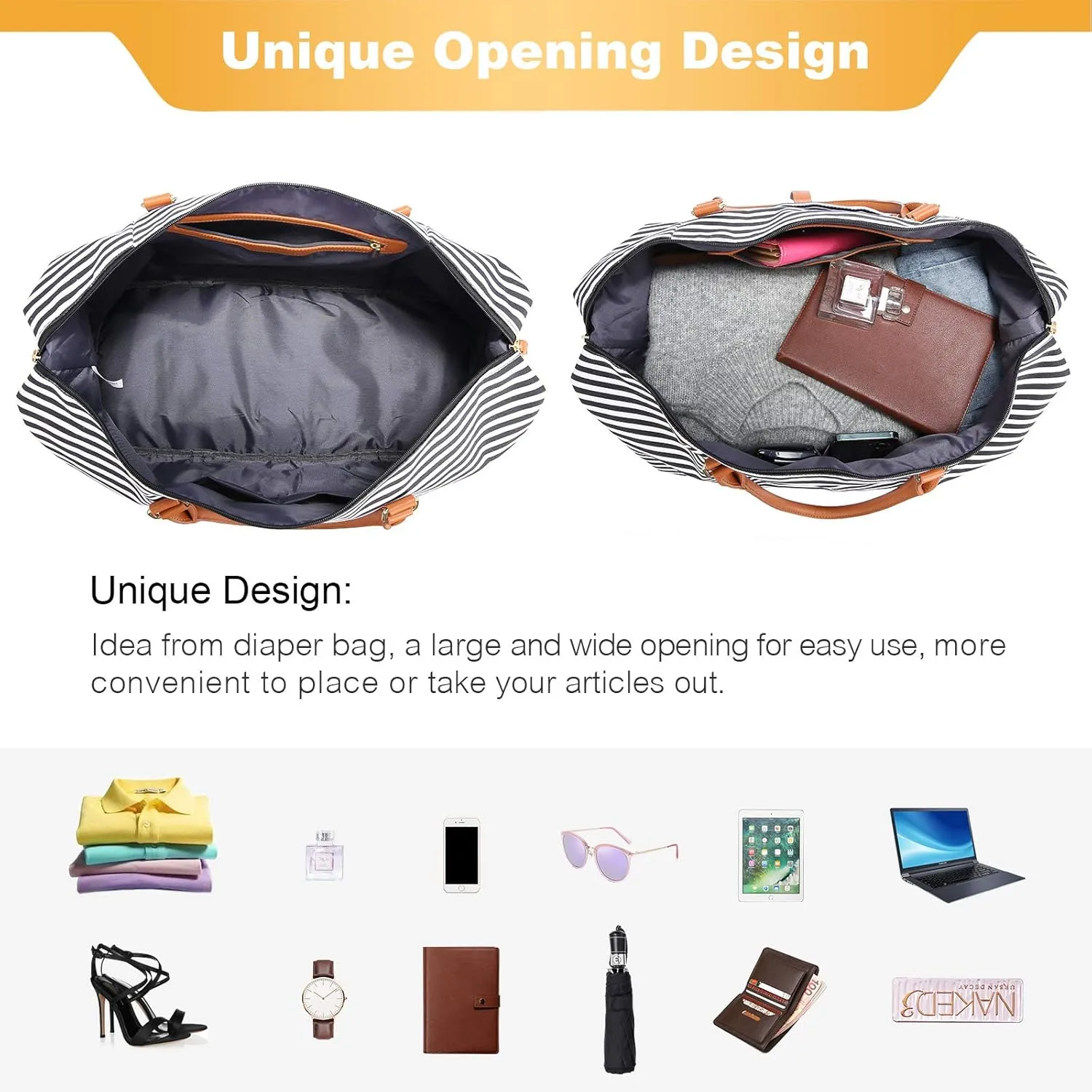 Sucipi Weekender Bags for Women Canvas Travel Duffle Bag with Shoe Compartment Overnight Bag Carry on Gym Duffel with Toiletry Bag for Traveling Weekend Hospital Bags for Labor and Delivery