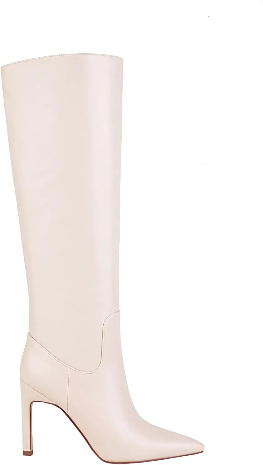 sun gurg Women's Knee High Boots Stiletto High Heels Sexy Zipper Knee Boots