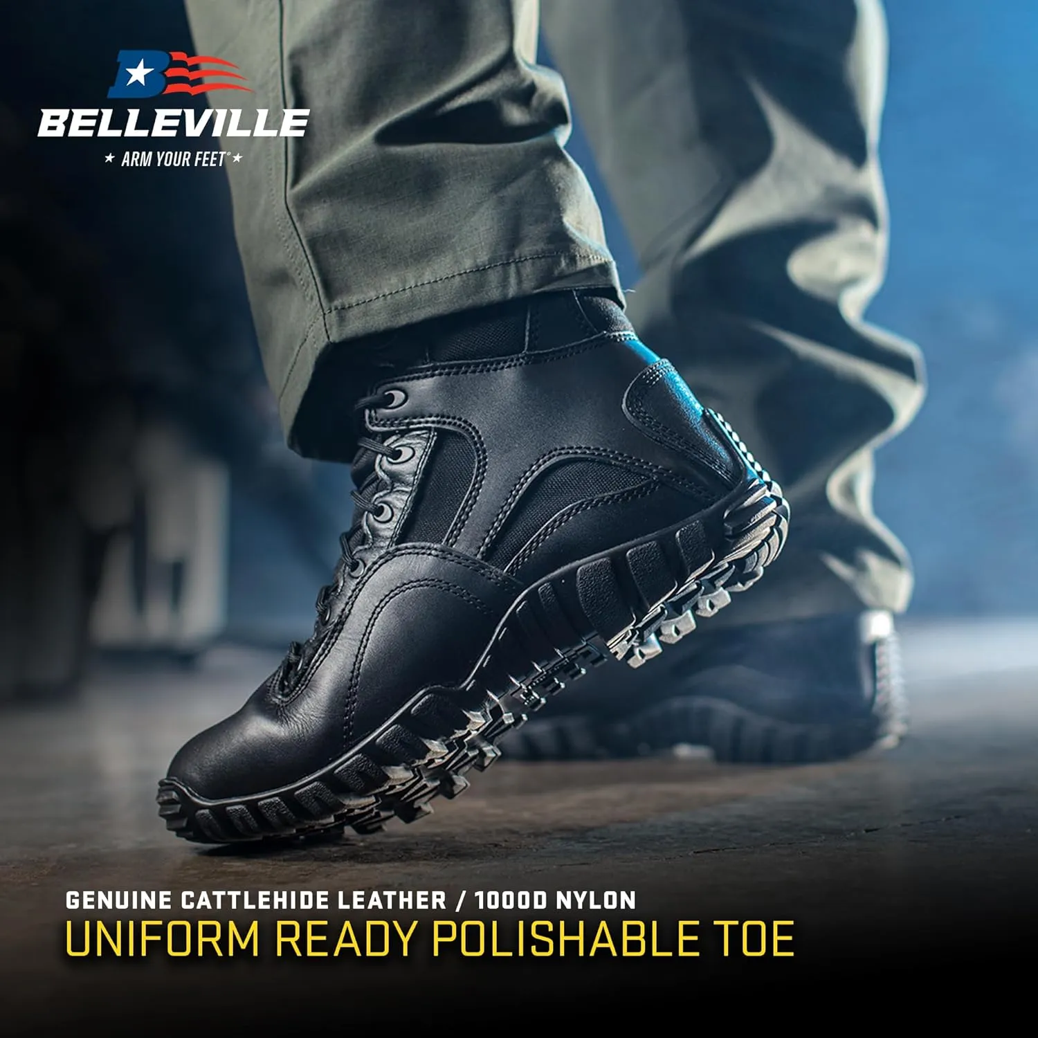 Tactical Research Khyber TR960Z WP 8 Inch Tactical Boots for Men with Zipper - Lightweight Waterproof Black Leather Designed for Police and EMS with Vibram Traction Outsole