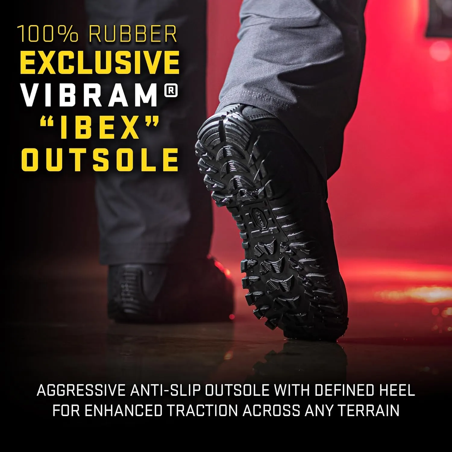 Tactical Research Khyber TR960Z WP 8 Inch Tactical Boots for Men with Zipper - Lightweight Waterproof Black Leather Designed for Police and EMS with Vibram Traction Outsole