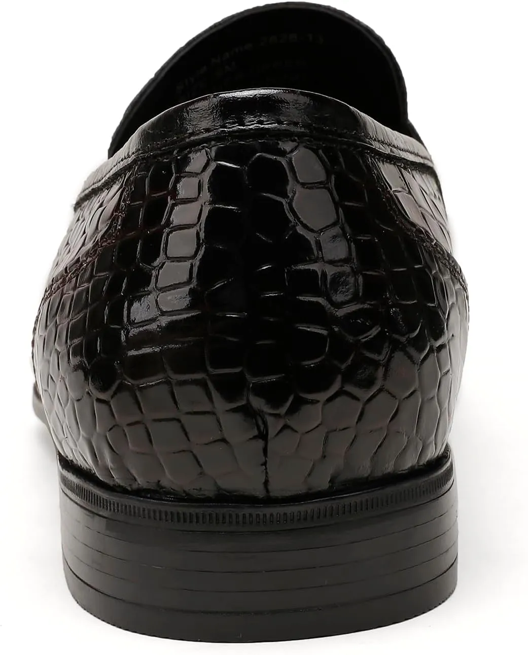 Tassel Loafer for Mens, Casual Crocodile Printed Tassel Dress Shoes Leather Slip-on Penny Loafer for Men