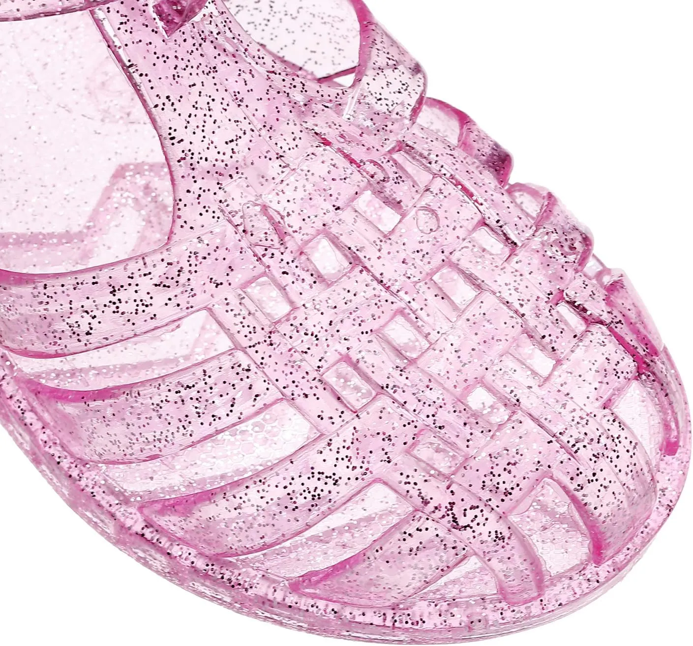 Toddler Girls Jelly Shoes Soft Unisex-Child Boys Jellies Sandals Rubber Sole Closed Toe Beach Summer Mary Jane Kids Princess Dress Flat