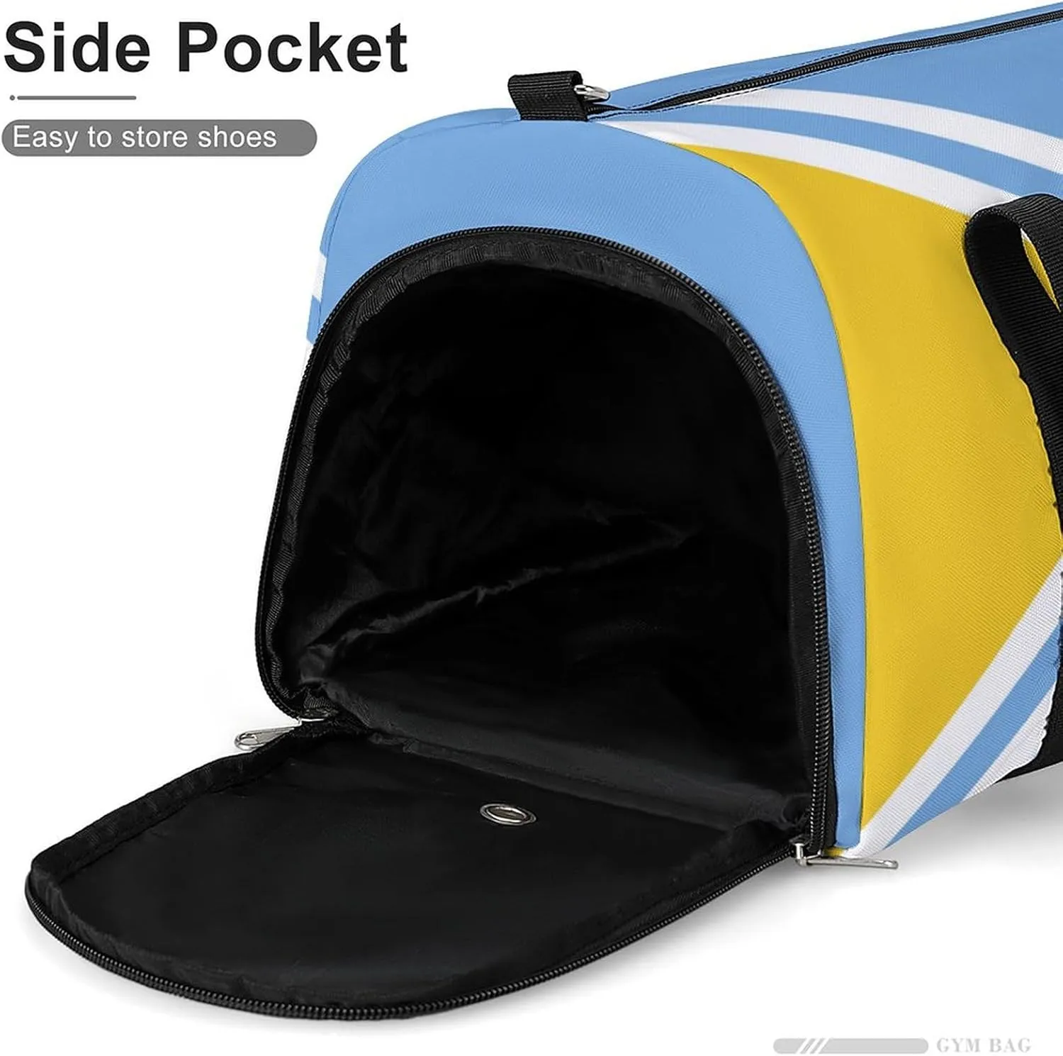 Tuva Flag Gym Bag for Men Women with Waterproof Shoe Compartment Travel Tote