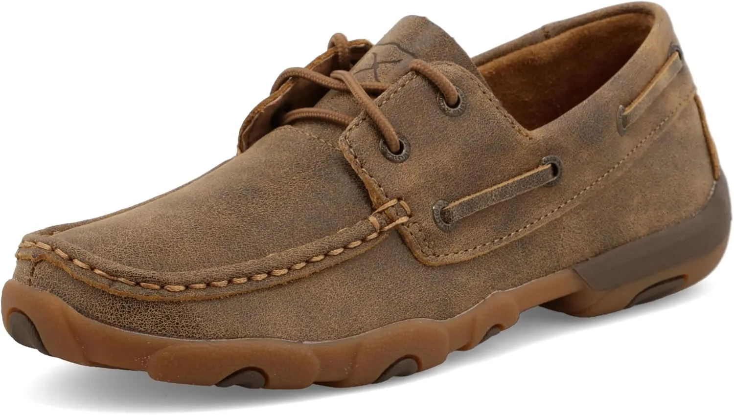 Twisted X Women's Boat Shoe Driving Moc, Moc Toe