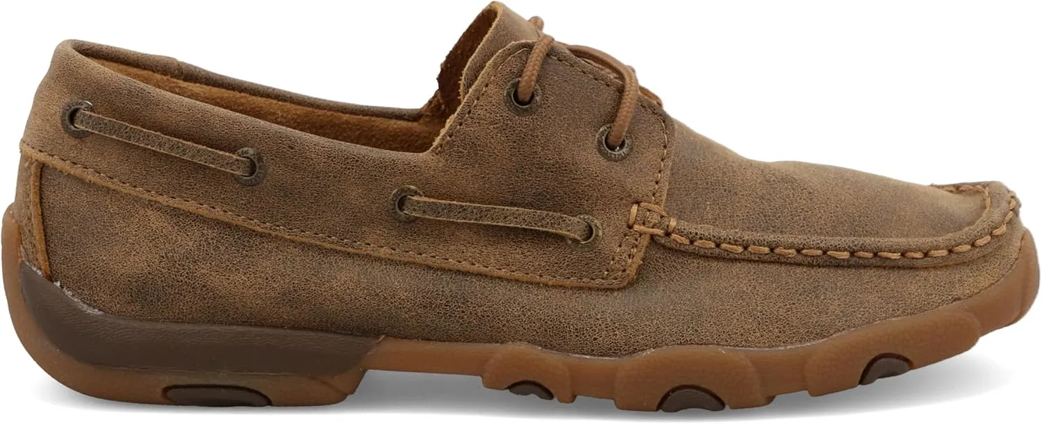 Twisted X Women's Boat Shoe Driving Moc, Moc Toe