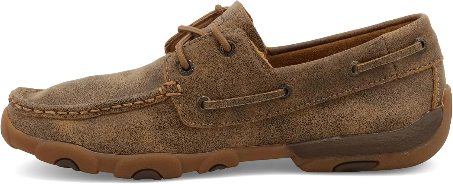 Twisted X Women's Boat Shoe Driving Moc, Moc Toe