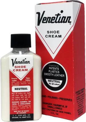 Venetian Shoe Cream, 3 Ounces, Neutral