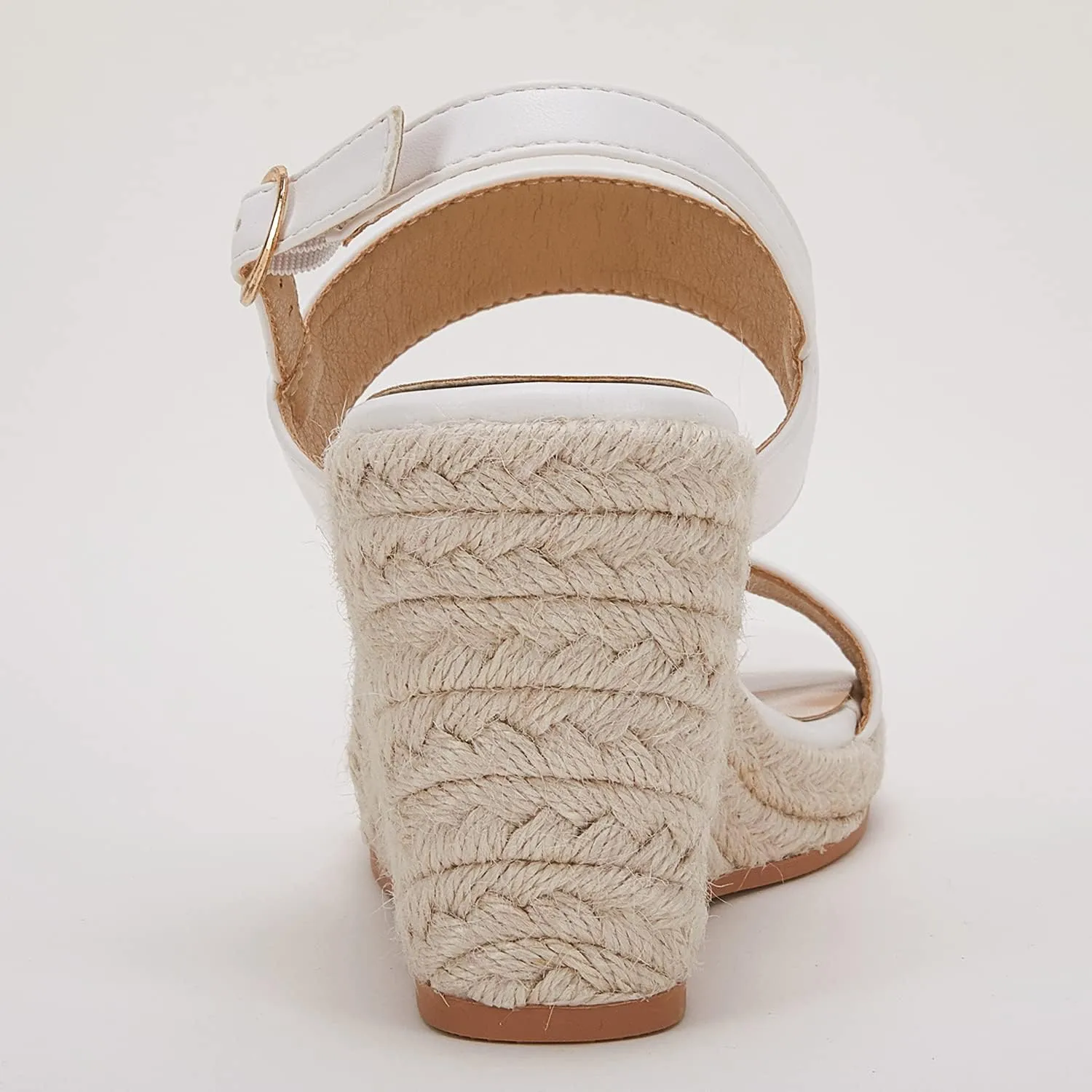 VETASTE Womens Espadrille Wedge Sandals Heels Open Toe Platform High Heeled Ankle Strap Buckle Dress Wedges Shoes