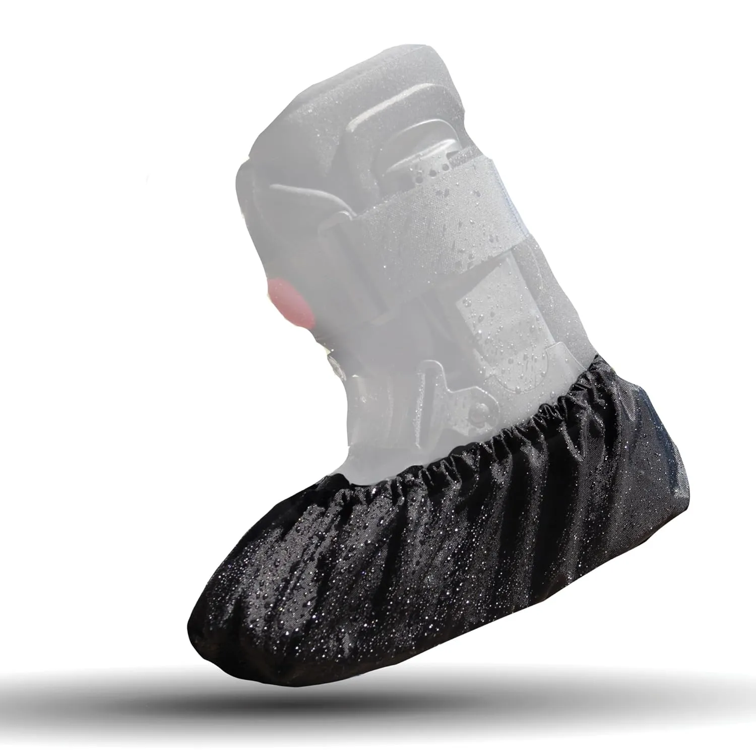 Walking Boot Cover, Weather Resistant Protector, Washable & Durable Waterproof Foot Cover for Orthopedic Walker Boots, Waterproof Shoe Covers for Rain and More, Boot Covers, Large, Black