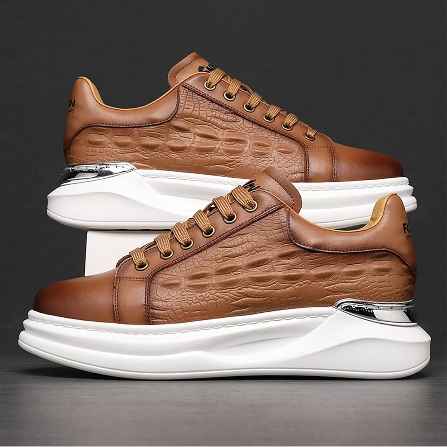 Welford Men's Sneakers, Casual Walking Shoes, Fashion Sneakers, Business Oxford Slip On